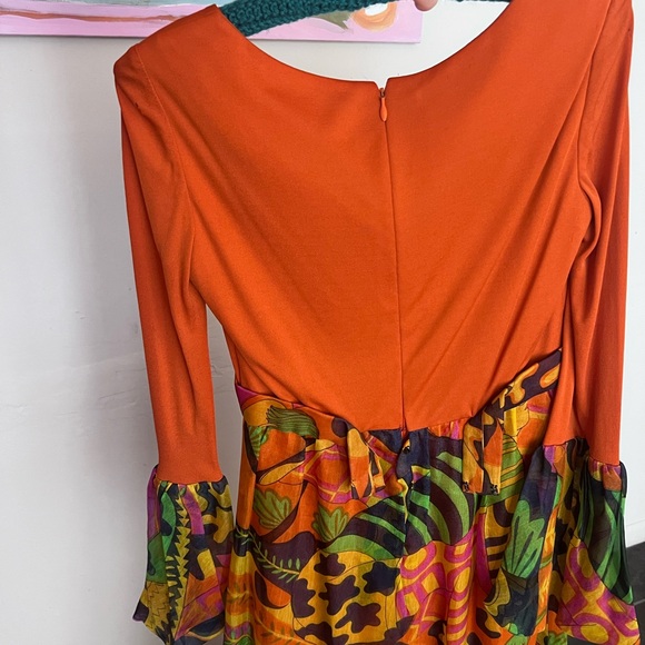 70’s gauze Greek jester dress